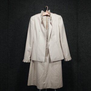 1960's Ecru-Cream Shift & Jacket by Rona